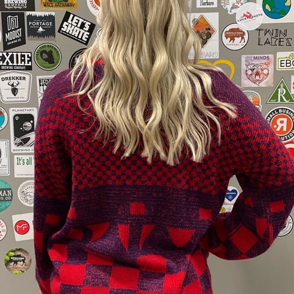 Vintage 1980’s SUPER Soft Blue Mountain Mock Turtleneck Unisex Swearer - XL - Picture 3 of 9